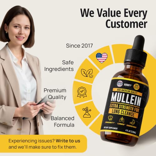 Herbify Mullein Drops Lung Cleanse