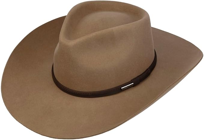 STETSON Oklahoma Westernhoed wolvilt met leren band met veren Heren Alle seizoenen STETSON Oklahoma Westernhoed wolvilt met leren band met veren Heren Alle seizoenen