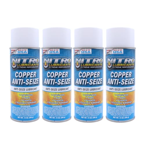 Nitro Lubricants High-Temp Copper Anti-Seize Spray Lubricant 14 oz (4-Pk)