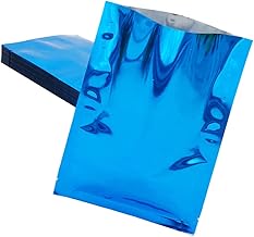 SHOWERORO 100 Pçs Sacos De Vedação A Vácuo Sacos De Vácuo Saco De Alimentos Dupla Camada Azul Sacos De Vácuo De Alimentos Aferidor Do Vácuo