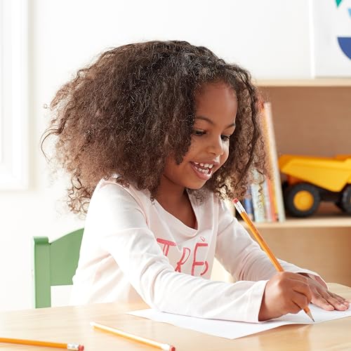 amazon basics wood-cased 2 pencils pre-sharpened hb lead bulk box 150 count yellow