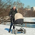 Kinderwagen Handwärmer, Yesloo Kinderwagen Handschuhe mit Fleece Innenseite,Kinderwagenmuff Atmungsaktiv Wasserfest Winddicht, Universalgröße für Kinderwagen Buggy, Radanhänger (mit Kinderwagen Haken)