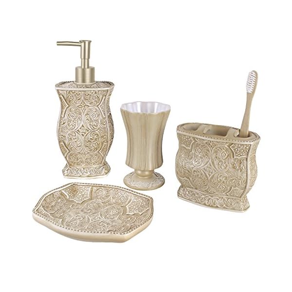 Creative Scents 4-Pcs Bath Accessory Set