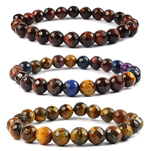 Bracelet Multi Tiger Eye 8mm : votre accessoire bien-être au quotidien