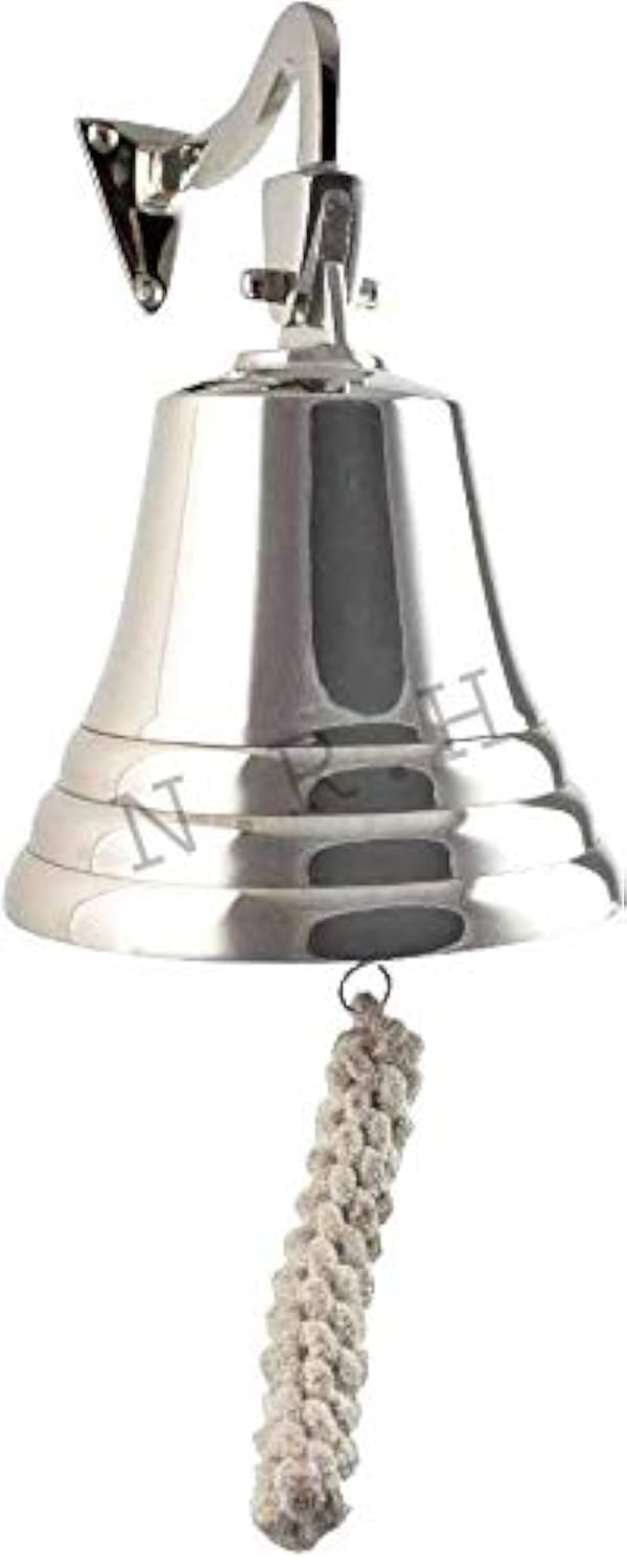 Nautical Silver Metal Marine Hanging 6 Inch Ship Bell Items
