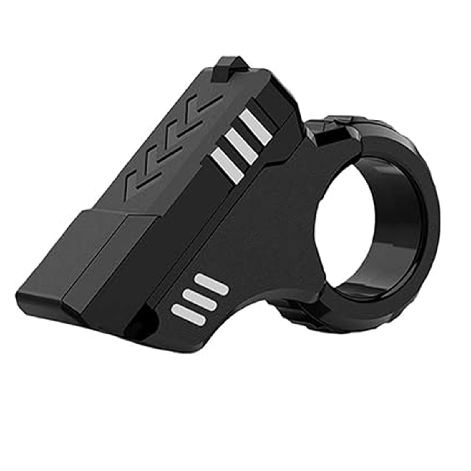 1 Pcs 3D Printed Fidget Slider Toy Gun,Fidgets Finger Toys for Adults,Stress Relief Toys,Compact and Portable,EDC Stress Relief Fidgets Spinner Desktop Toy,Finger Exercise Gadget (Silver Black)