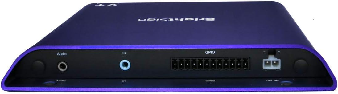 BRIGHTSIGN, TRUE 4K, DUAL VIDEO DECODE, ENTERPRISE HTML5 PLAYER WITH STANDARD I/O PACKAGE AND POE+
