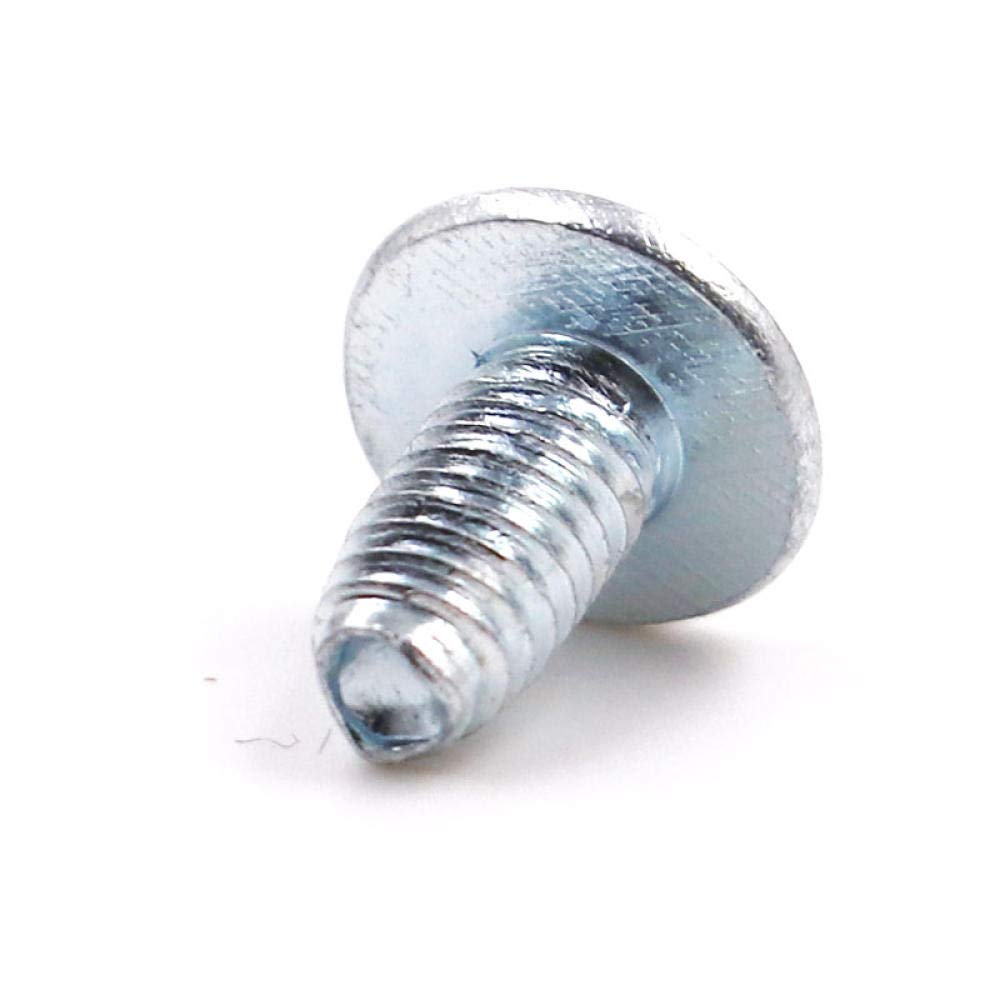 Vite di bloccaggio autofilettante triangolare a testa piatta grande croce zincata Vite a testa tonda grande M3M4-4 * 8 tappo diametro 8