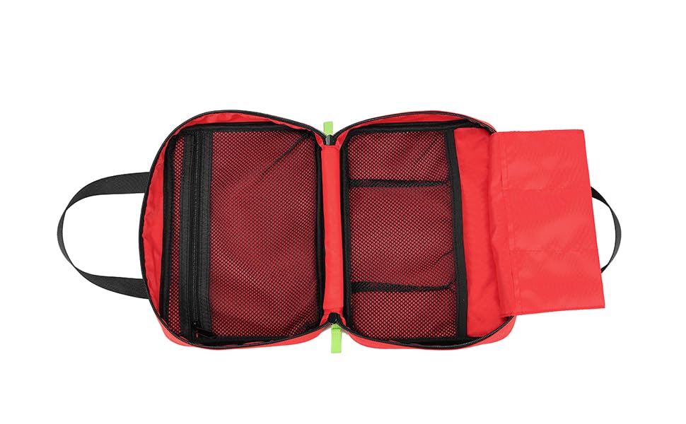 Image of Handy First Aid Bag Empty First Aid Kit For Office, Home, Vehicle, Emergency Kit For Your Next Adventure, First Aid Supplies Organizer Bag For Camping, Travel, Sports.