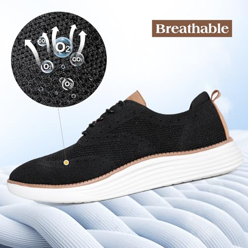 Men's Casual Shoes Men's Dress Shoes Business Breathable Lightweight Oxford Shoes Fashion Sneakers Comfortable Arch Support Walking Shoes2