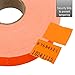 Perco Fluorescent Red Pricing Labels for Monarch 1115 Price Gun, 10 Rolls - 15,000 Price Marking Labels