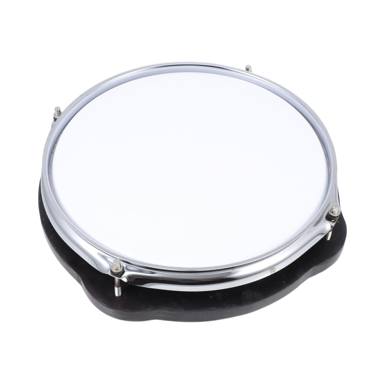 Ciieeo Pad per Batteria Muto Portatile da 10" in Pvc e Metallo, Cuscino Silenziatore per Esercizi a Casa e Notte, Accessorio per Strumenti Musicali, Trainer Semplice per Batteria, Colore
