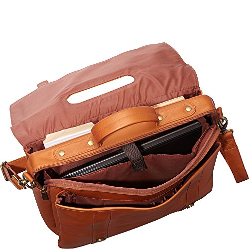 Image of Le Donne Leather Classic Laptop Brief (Black)