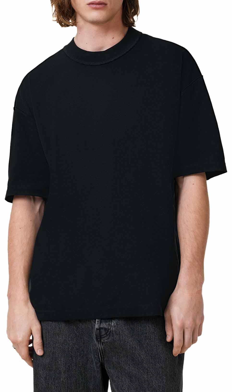 AllSaints Men's ISAC Short Sleeve Crew Neck Shirt