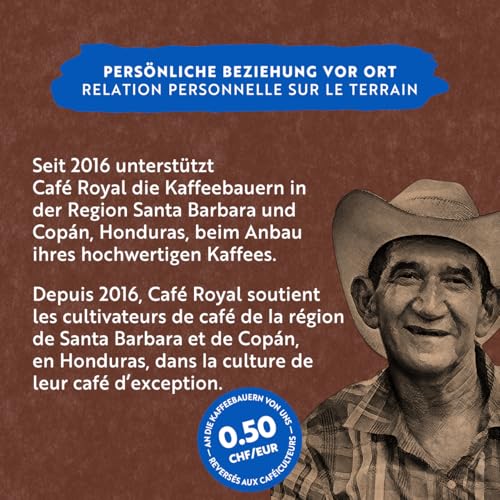 Café Royal Crema Intenso Honduras – 100% Arabica Kaffeebohnen, aromatisch-intensiv, dunkle Röstung, Stärke 4/5, Fairtrade, 500 g ganze Bohnen 6