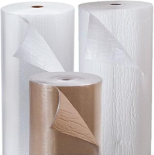 Propac z-airkq14 Película de burbujas con papel, color blanco, 72 m x 125 cm