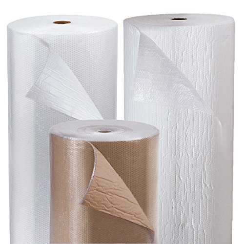 Propac Z-AIRKQ14 Film a Bolle con Carta, Bianco, 72 m x 125 cm