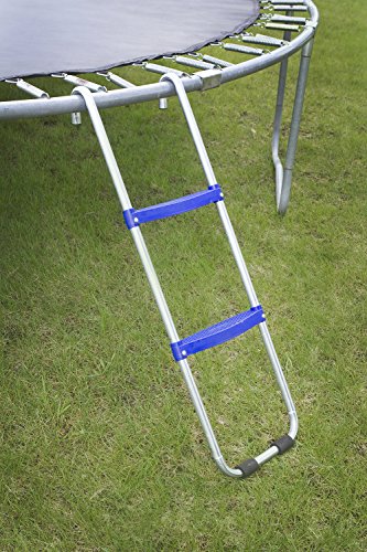 Get Out! Trampoline Ladder, 43in, Accommodates More Sizes of Trampolin – 2 Flat Step Ladder for Kids