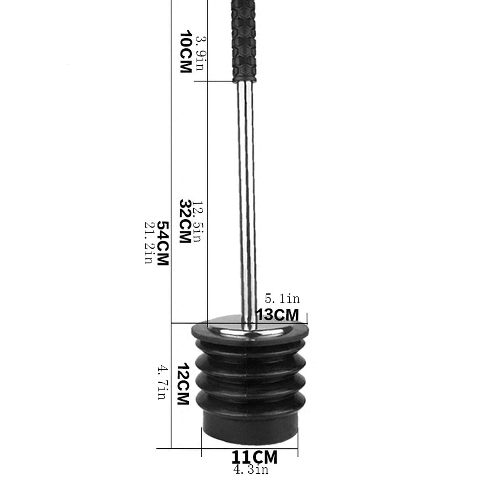 Desatascador émbolo de inodoro El inodoro, el inodoro, el desbloqueo para adaptarse a todos los inodoros, borrar y desbloquear con un poderoso matrones de matrones para baño Desatascador ​tuberias
