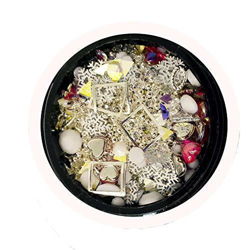 Nail Art Juwelen Strass Steine Mix Nr.08 - Strasssteine - Pajetten - Perlen