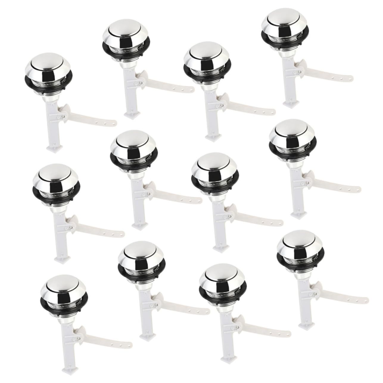 NUOBESTY 5 Ensembles Bouton De Toilette Pousser Réservoir De Toilettes Boutons De Réservoir De Toilette Clé Seul Bouton De Chasse D'eau Libérer Les Pièces Abdos 12 Pièces * 5