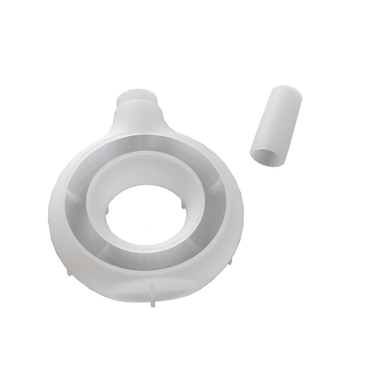 NEWFT Silicone Mold for Geometry Circular Flower Vase Decorative Planter Accessory Mould Tabletop Decoration Molding Tool