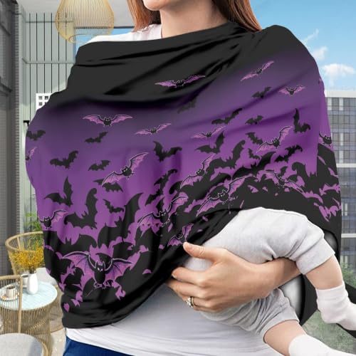 Image of Halloween Car Seat Covers Baby Carseat Canopy Carrier Cover, Bat