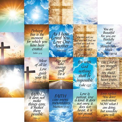 Reminisce His Word – Devoted Faith 2 – 30,5 x 30,5 cm – 5 Blatt