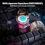 Redragon RGPS-850W 80+ Gold 850 Watt ATX 3.0 & PCIe 5.0 Fully Modular Power Supply w/ 80 Plus Gold Certified, Compact 160mm Size, Smart ECO Low Noise RGB Fan, 100% Japanese Capacitors, Full Mod Cables - Image 3