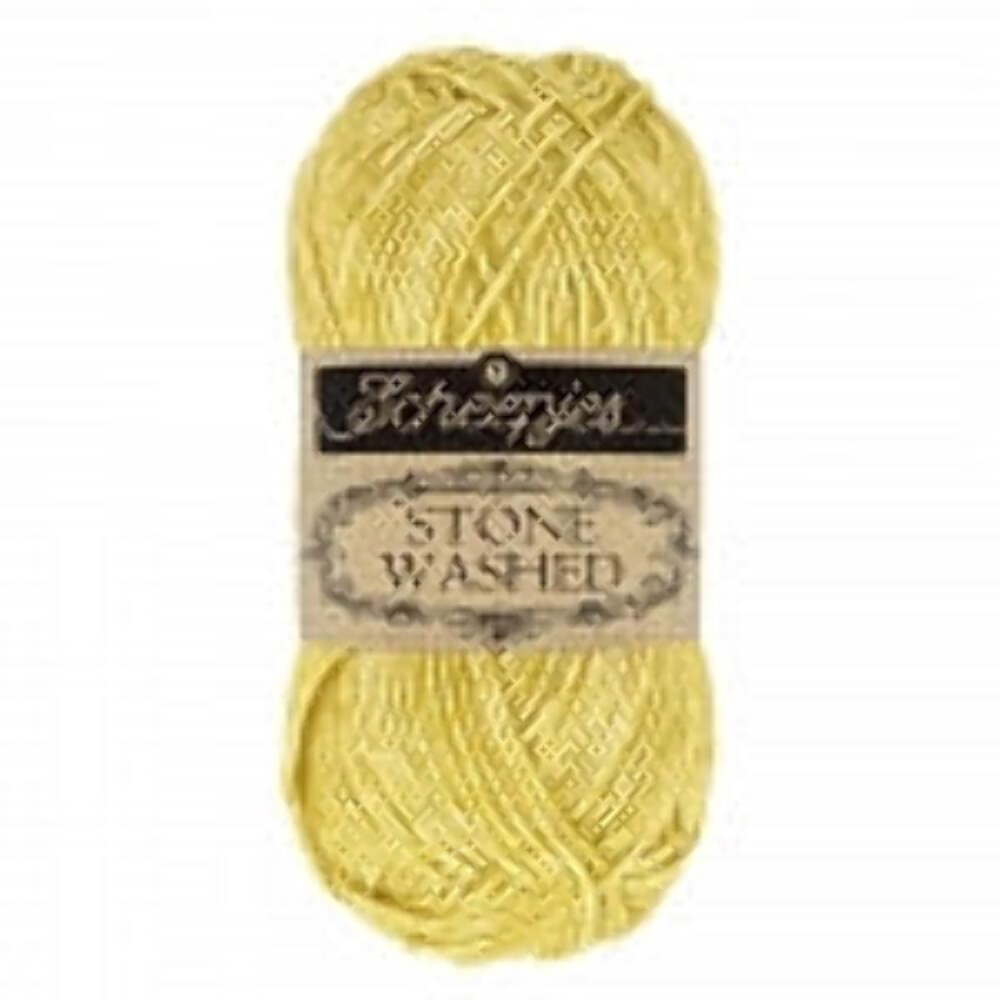 Scheepjes - Scheepjes Stone Washed 812 Lemon Quartz Yarn - 1x50g