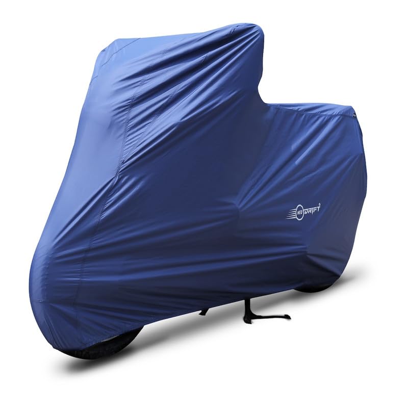 Image of Neodrift 'NeoMax' Bike Cover Compatible with RE Classic 350 (All-Weather Motorcycle Protection, Water & UV Resistant, Dustproof, Windproof) (Color-Blue)
