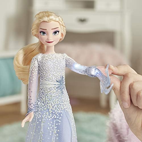 Disney Frozen Magical Discovery Elsa Doll with Lights and Sounds, Toy for Kids Inspired Frozen 2 Movie