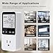 Diymore Watt Meter,Plug-in Socket Power Meter,120V Wide Range,Auto Cost Calculator,Overload Protection,Kilowatt Wattage Voltage AMP Tester,Appliance Power Usage Meter 7 Modes Display