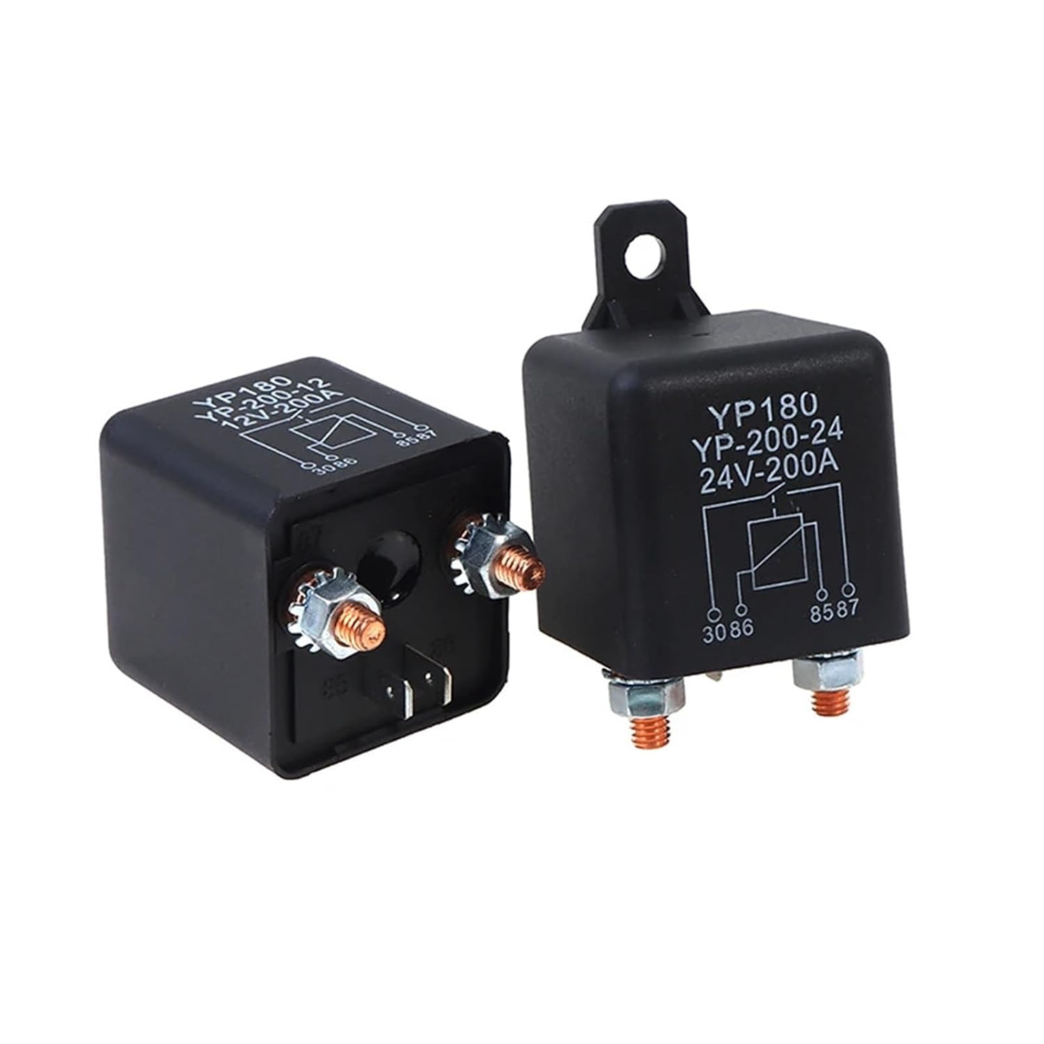 1PCS YP180 High Current 4 Pin 12V 24V 200A 120A 100A Car Truck Motor Automotive Relay(YP-120-12 12V 120A)