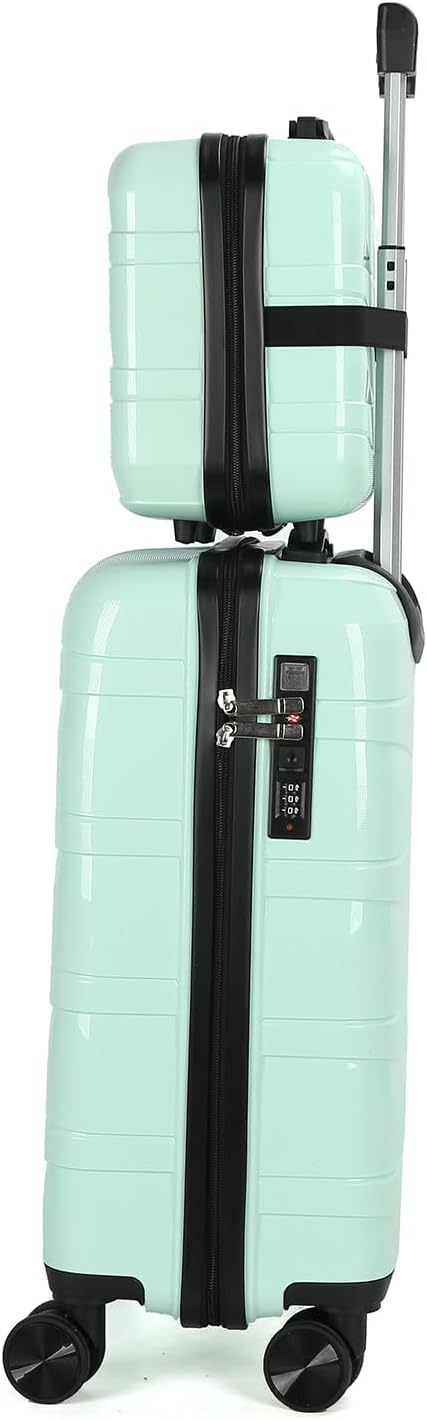 2 Piece Carry On Luggage Set with TSA Lock, Hard Shell Suitcases with Wheels, Small & Large Airline Approved Luggage Set for Travel