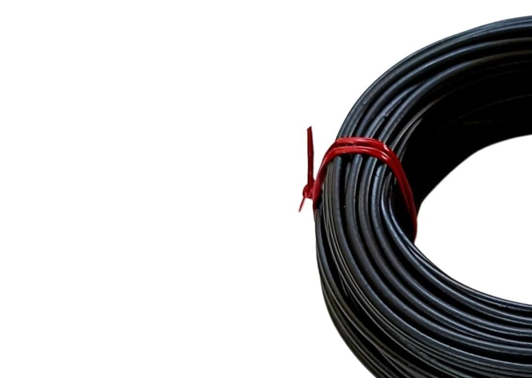PVC Coated GI Wire | Heavy-Duty Galvanized Iron Wire with Plastic Coating for Clothesline, Fencing & General Use | Rust-Proof & Durable (Assorted Sizes & Colors) (Black, 20 Meter)-image-37