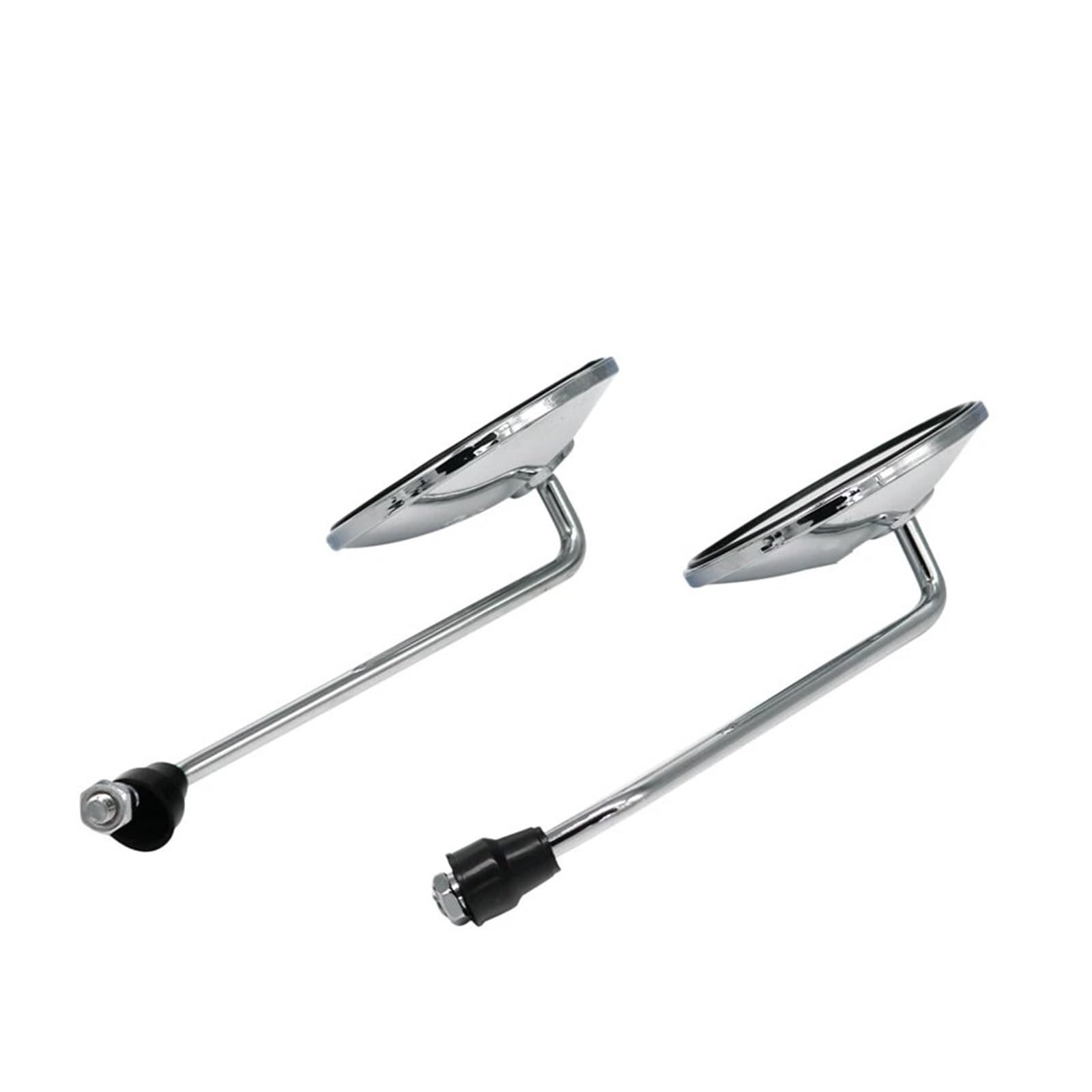 Rétro Rétroviseur 1 Paire De Rétroviseurs Ronds De 8mm pour Vélo Électrique Miroir Latéral Argenté pour Cyclomoteur Rétroviseur Latéral