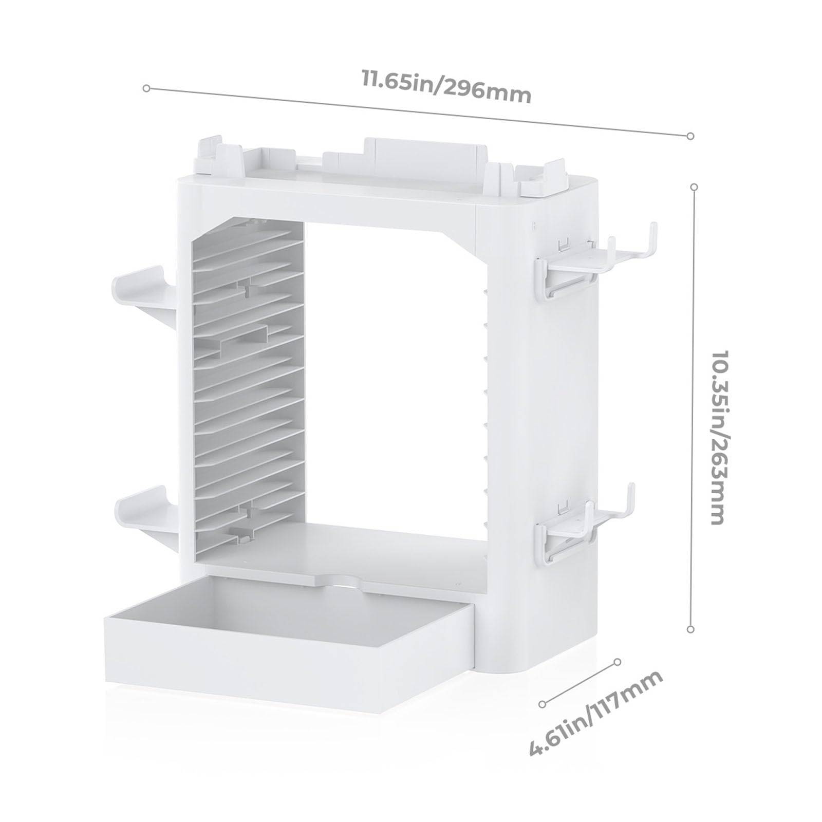 Organizzatori Stazione per NS / NS2 Controller di Gioco Console Dischi Torre di Archiviazione Accessorio di Gioco Organizzazione Dock Holder Station per Console Controller Game Disk Storage Tower Dock
