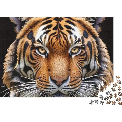 Rompecabezas de tigre de 1000 piezas para adultos, un reto educativo de 38x26 cm