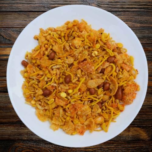 Image of Sri Radhaa's Corn Mixture 150g, Crunchy and Spicy Indian Namkeen Snack, Crispy Savoury Mix for Tea Time and Anytime Munching (Pack of 2)