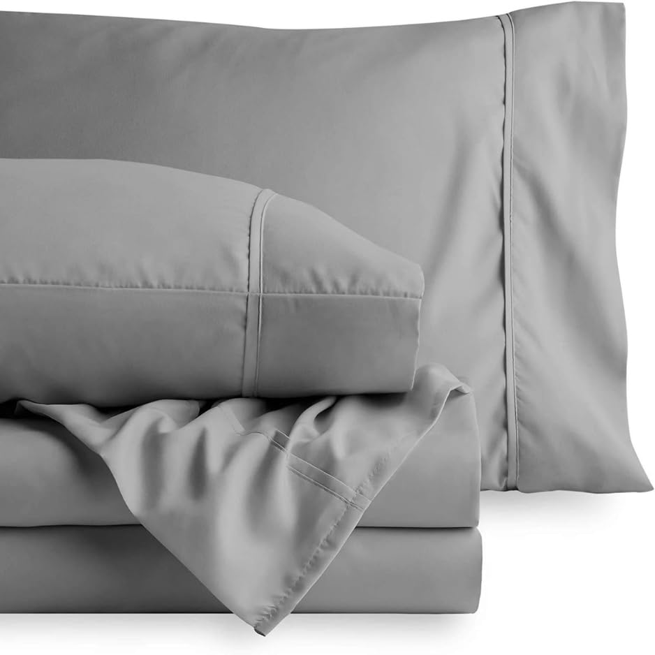 DEEKASU ENTERPRISES Double Plain Sateen 300 TC 100% Cotton Double Size (90 X 100 inch) Bedsheet with (18 X 28 inch) 2 Pillow Covers