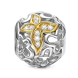 NINAQUEEN Butterfly Charms Fits Charms Bracelets Sterling Silver Bead Birthday Valentines Mothers Day Christmas Gifts for Women Her Wife Daughter Teen Girls Mom Graduation Nature Gold