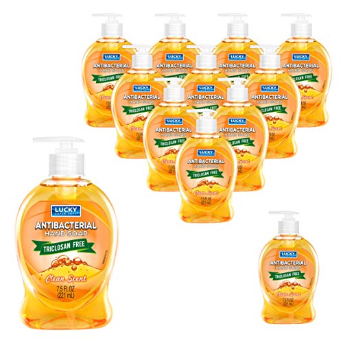 Lucky Super Soft Antibacterial Hand Soap 7.5oz 12 bottles