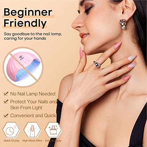 modelones 42 Pcs Dip Powder Nail Kit Starter, 30 Cores Tons de Pele Rosa Marrom Nude Mergulho Neutro