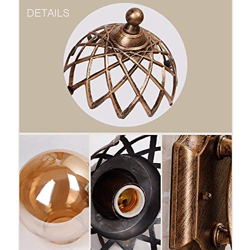 Lumière murale rétro e27 étanche pour extérieur et balcon - 5