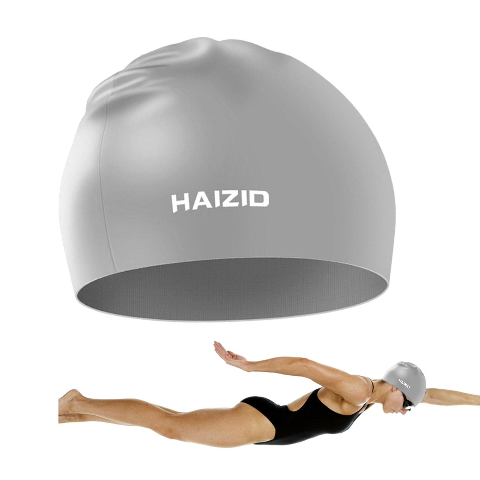 f fabobjects F FABOBJECTS® | Unisex Silicone Swim,Waterproof Durable High Elasticity Swimming Shower Hats for Women Men Kids Adults-picture-27