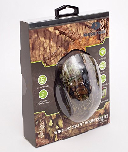 Mossy Oak Wireless Mouse, Camo with Scroll Wheel
