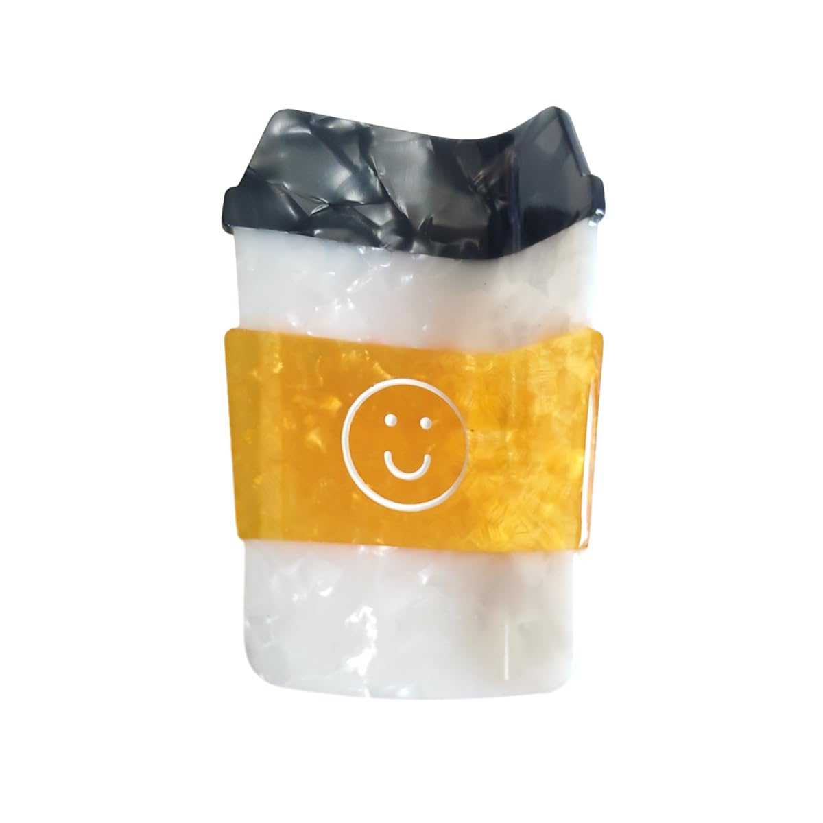 Coffee Hair Clip,Acetate Claw Clips,Hair Clips for Women