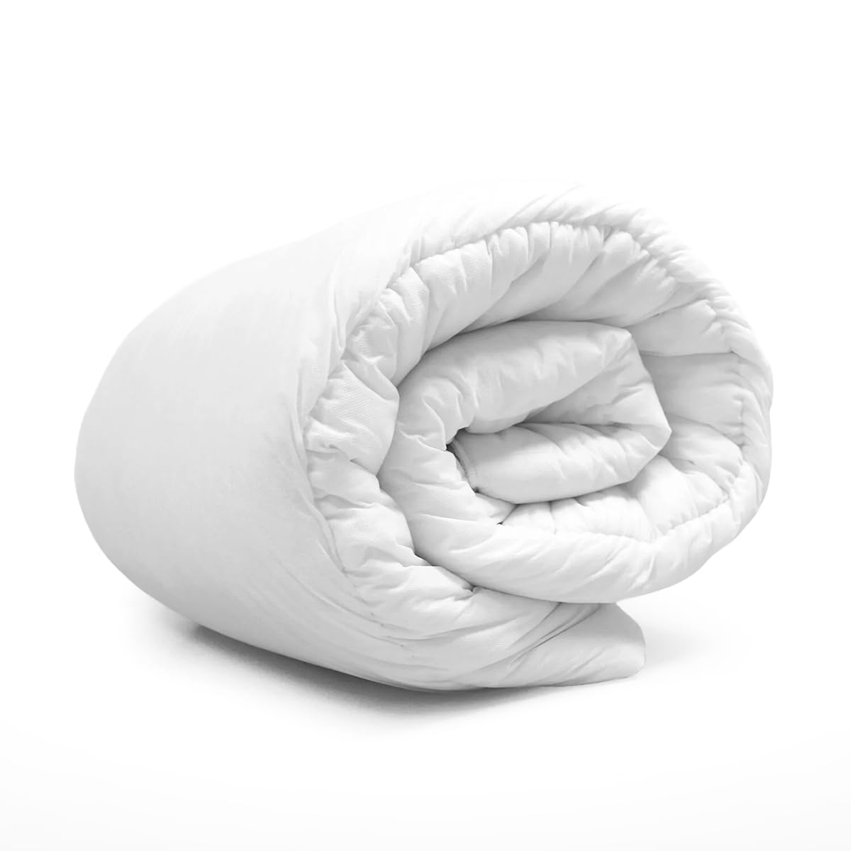 Rohi Single Duvet 4.5 Tog - Lightweight Hollowfibre Anti-Allergy Summer Quilt White - Soft & Breathable - Made in UK (135cm x 200cm)