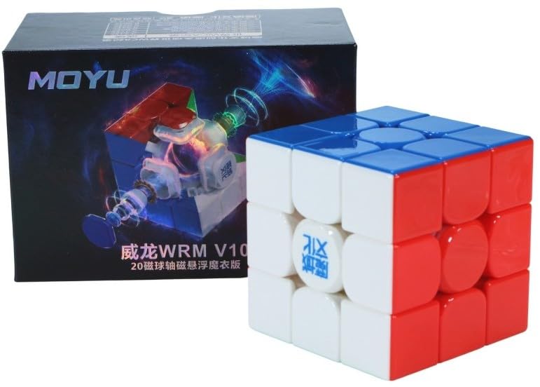 Image of MoYu WeiLong WR M 3x3 V10 Magnetic Speed Cube | MagLev, 20-Magnet Ball-Core, UV Coated & Auto-Alignment 3.0 | Professional Dual Adjustment System 3x3 Puzzle